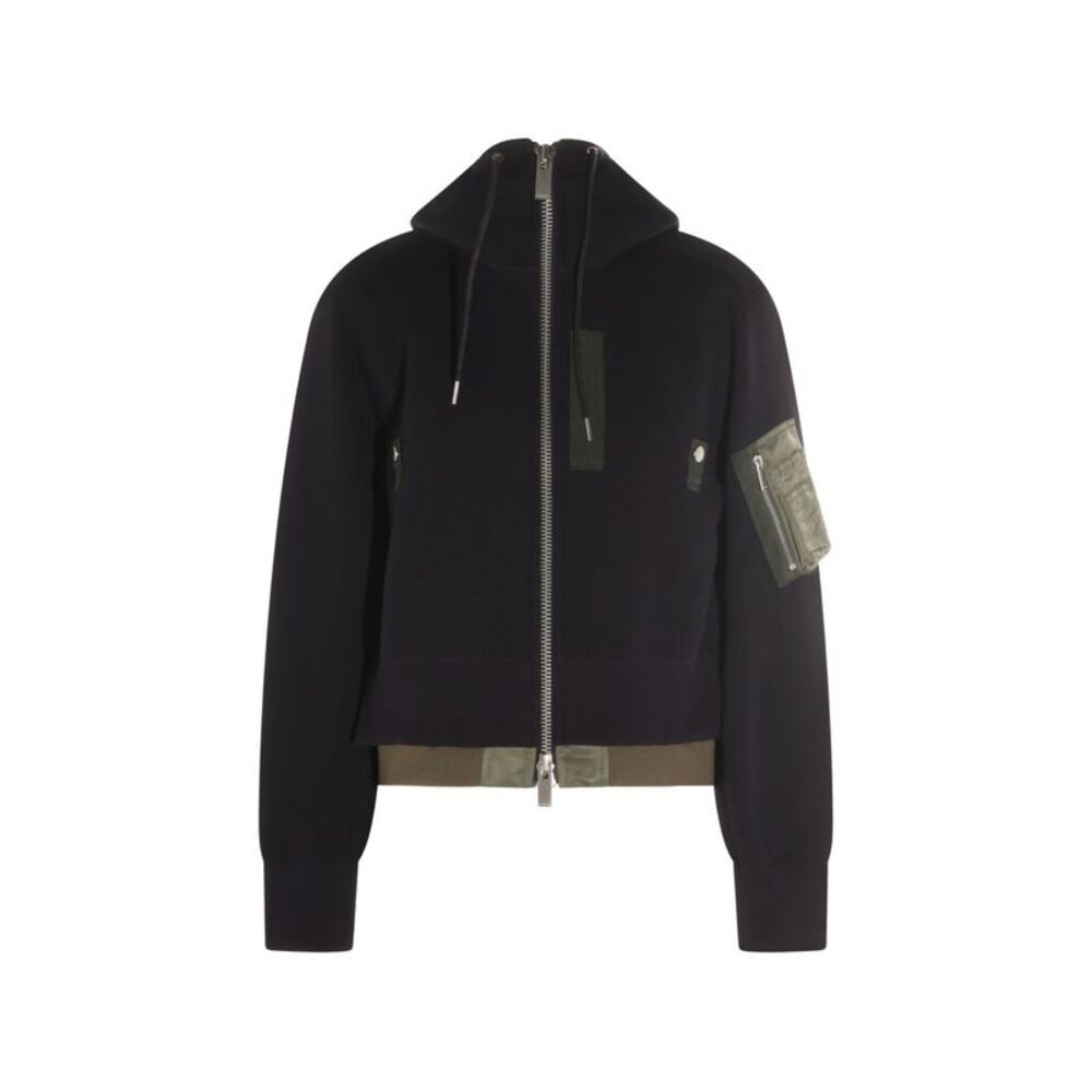 Sacai Women Nylon And Cotton Hoodie